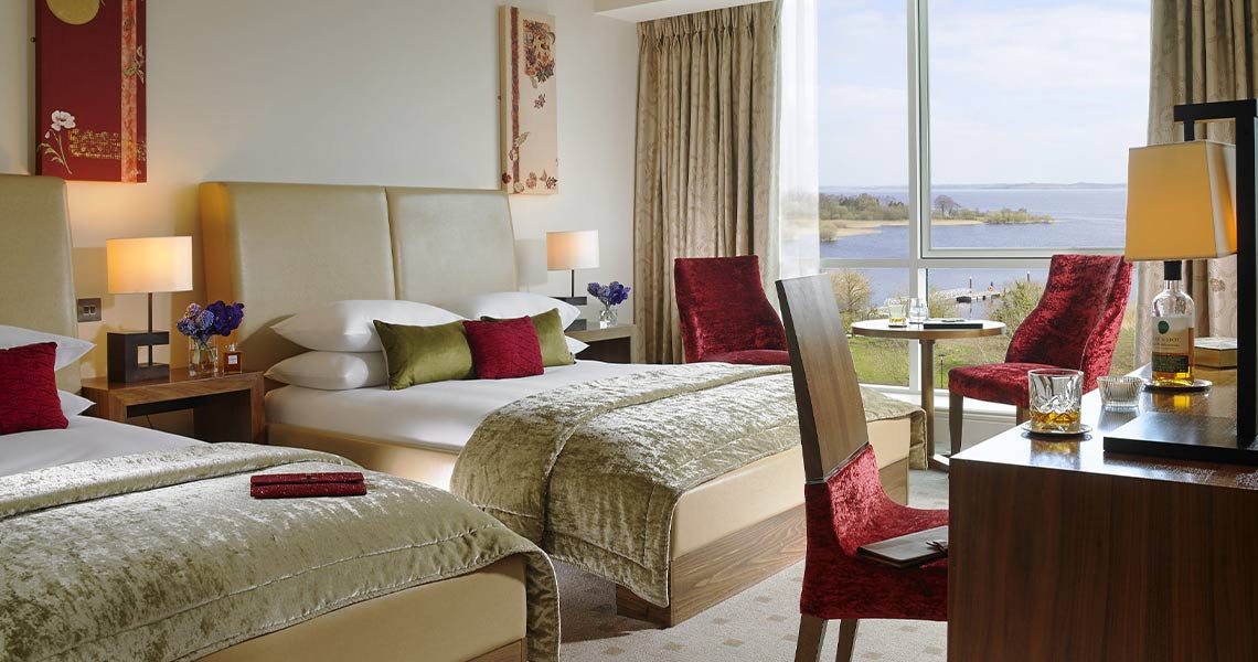 Luxury bedroom at the Hodson Bay Hotel & Spa.