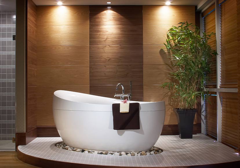 Luxury Bath at the Hodson Bay Hotel & Spa.
