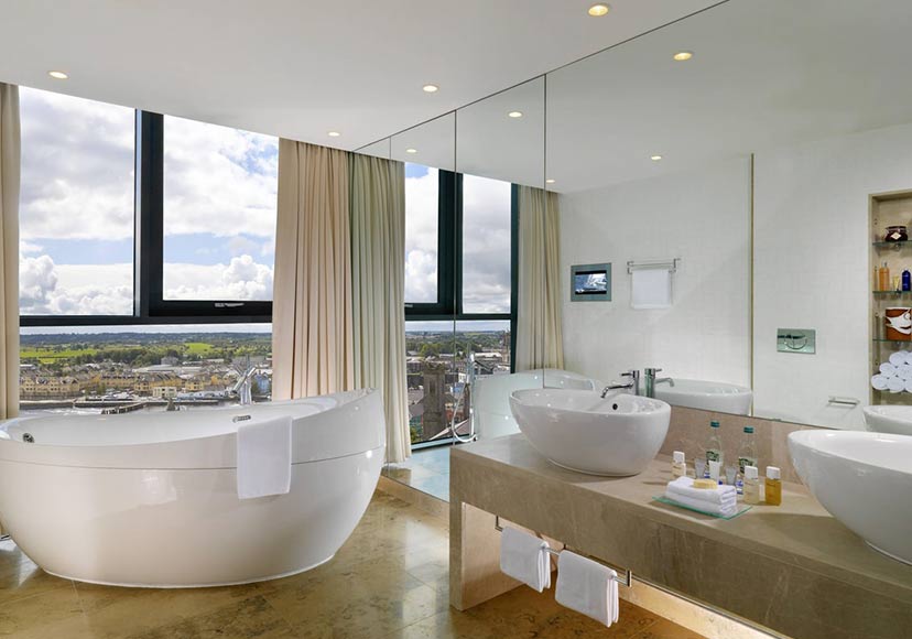 Luxury bathroom at the Sheraton Athlone Hotel.
