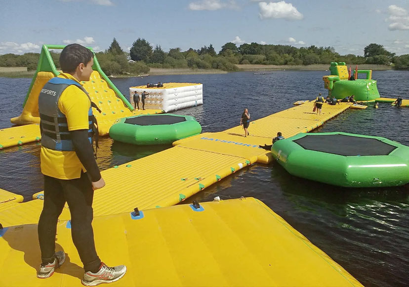 Inflatable water park ay Baysports.