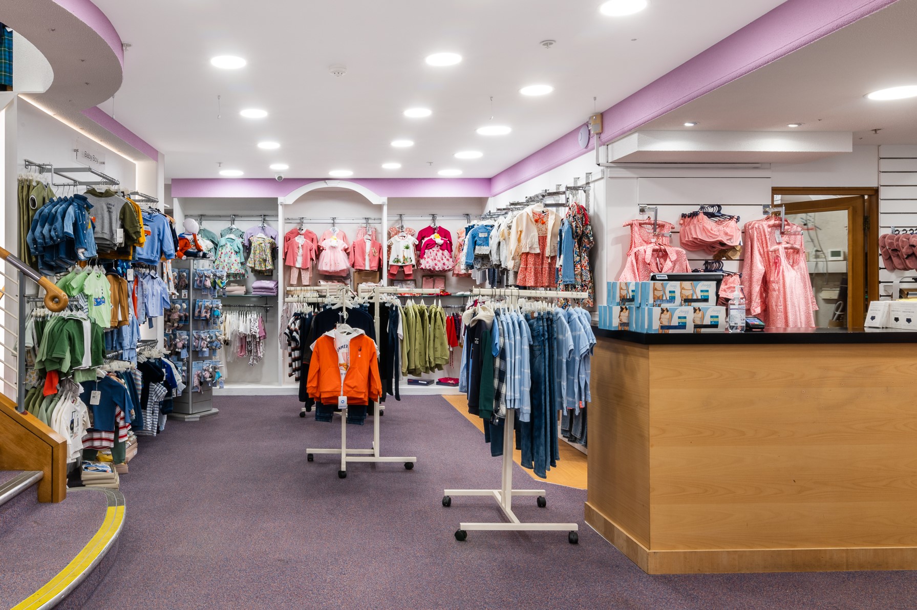 Children's clothing section