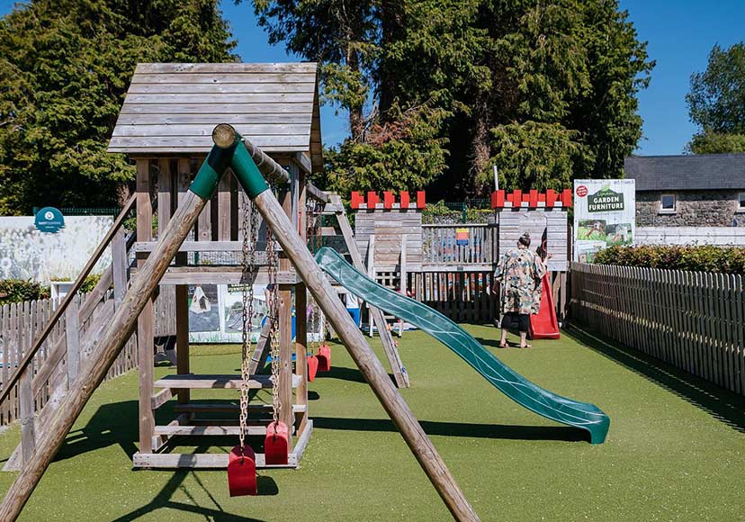 Children's playground at Fernhill Garden Centre.