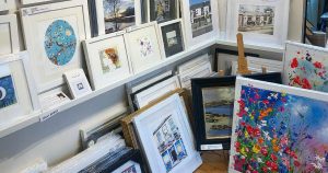 Various paintings from local artists available from Glasson Craft Gallery.