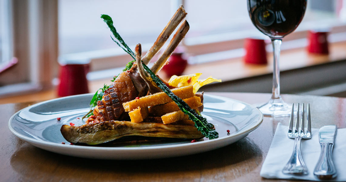 Ribs dish at the Left Bank Bistro.