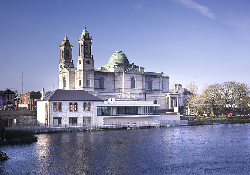 View od the Luan Gallery from across the river Shannon.