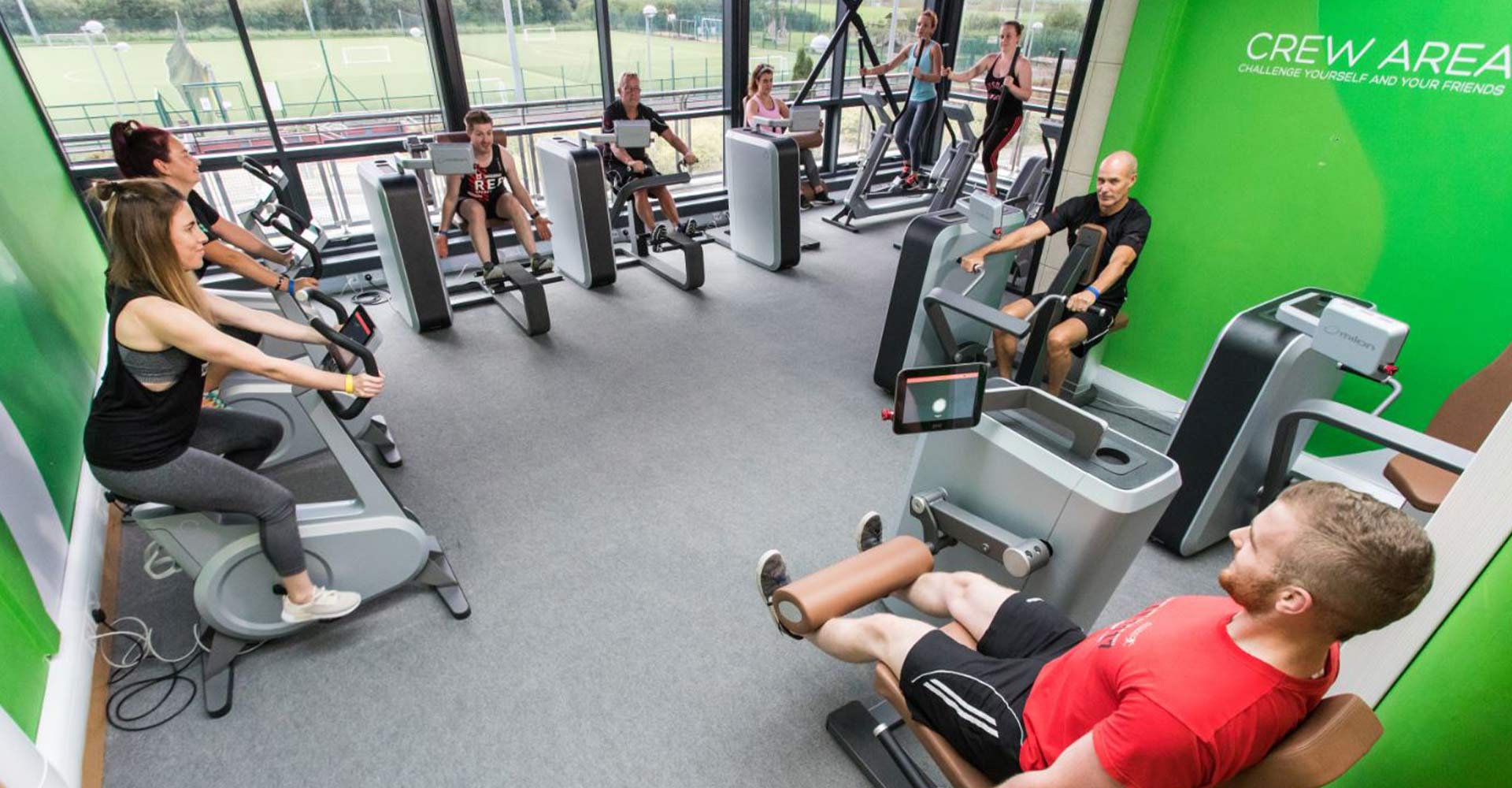 People enjoying a workout at Athlone RSC Fitness Park.