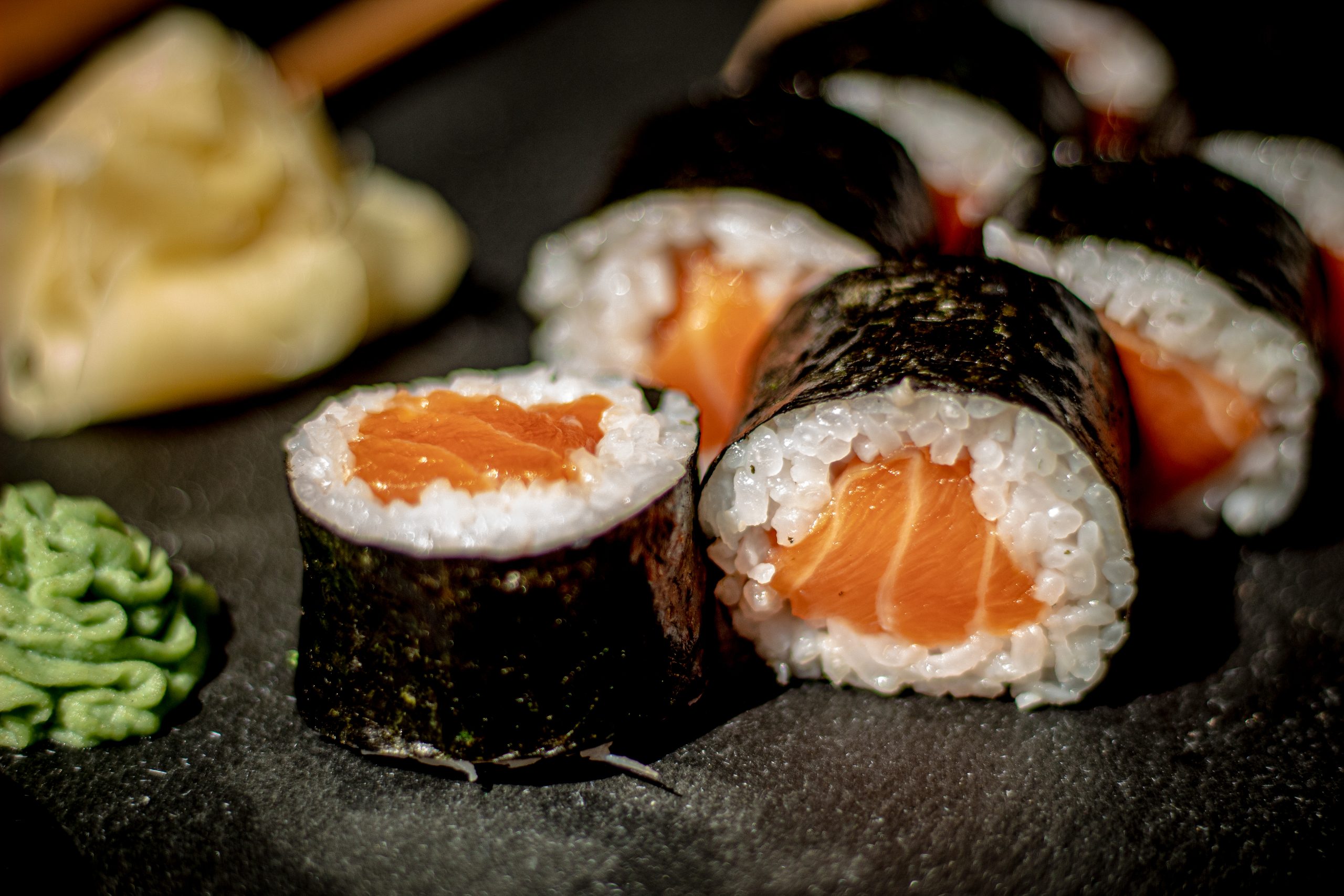 Umami Sushi salmon rolls