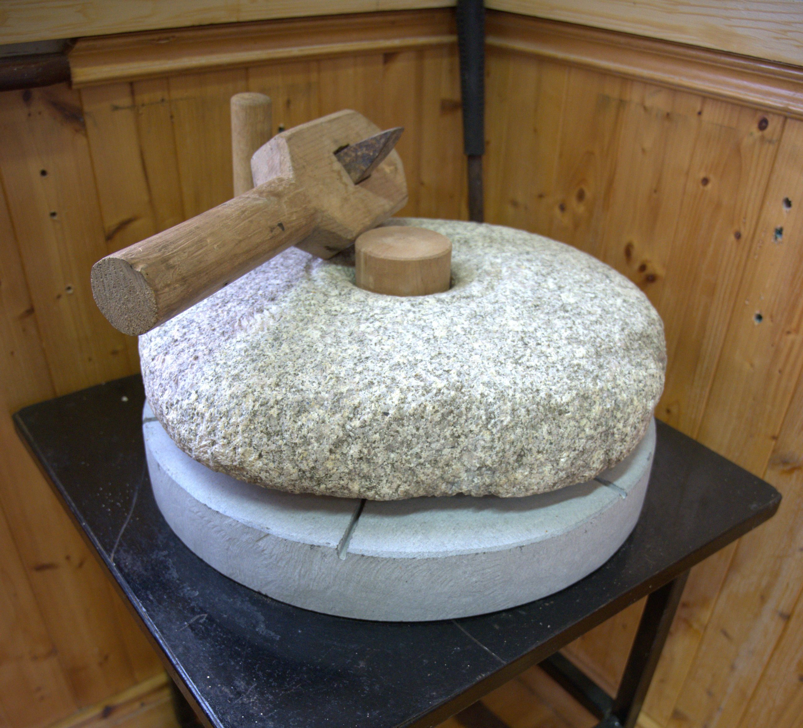 Drum Heritage Centre example of an old milling stone